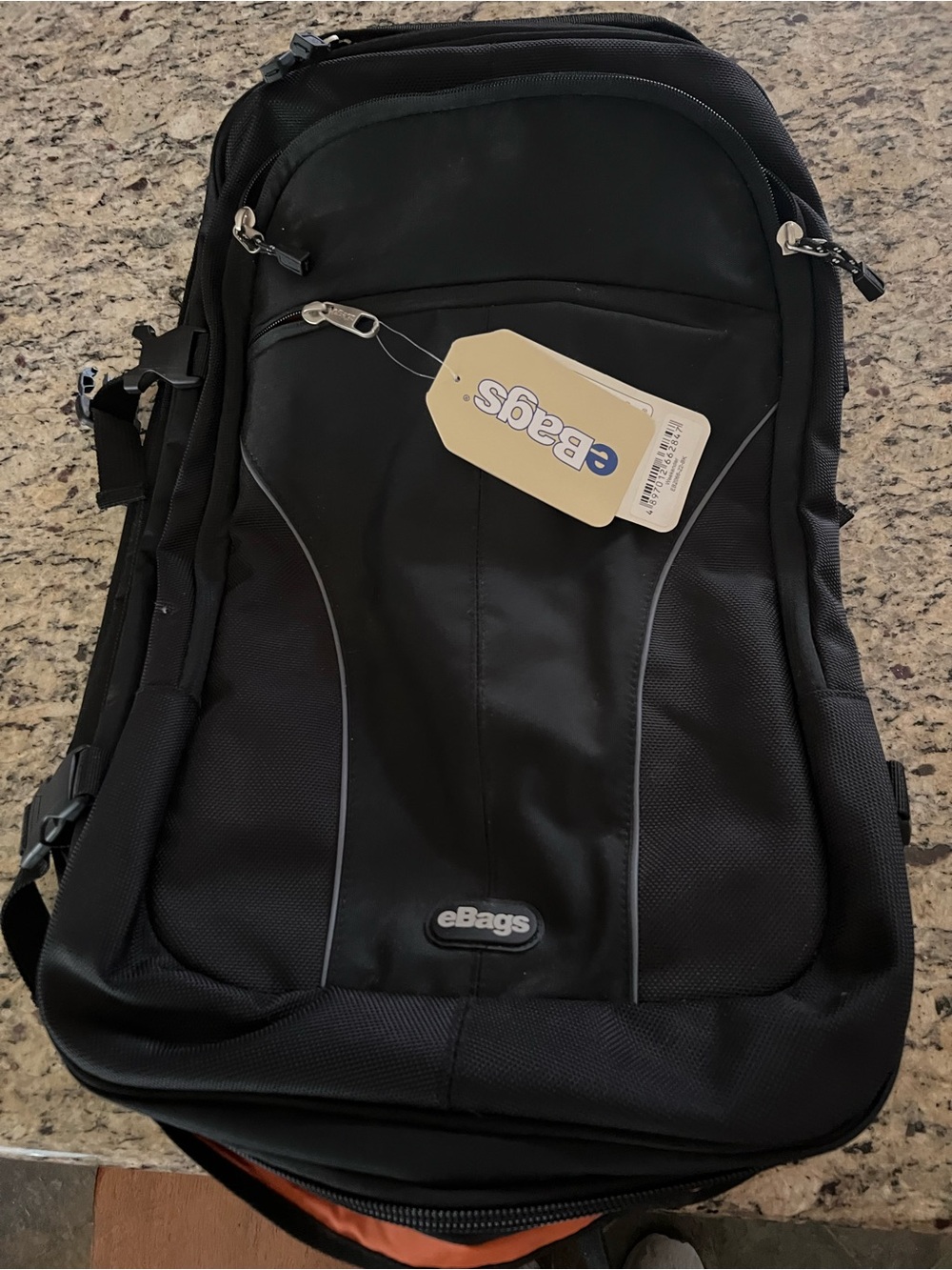 eBags weekender NWT Black Travel Backpack with Organized Storage
